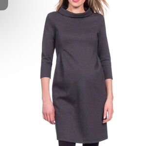 Seraphine funnel Neck Maternity Dress 3/4 sleeves size 6